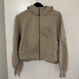 Tan Zip-Up Hoodie